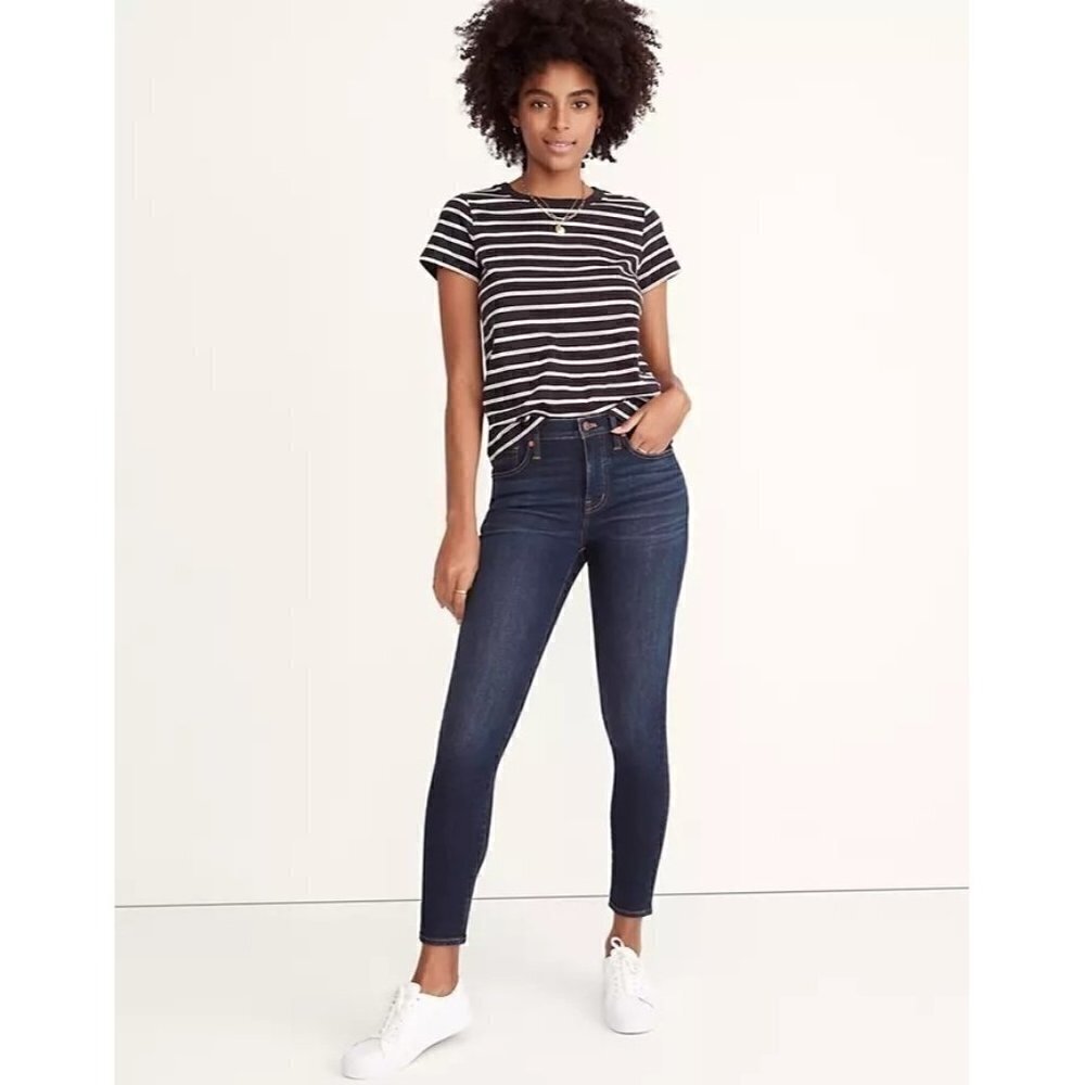 Madewell Tencel Denim Edition Mid Rise Skinny Jeans Blayton Wash Blue Women's Si